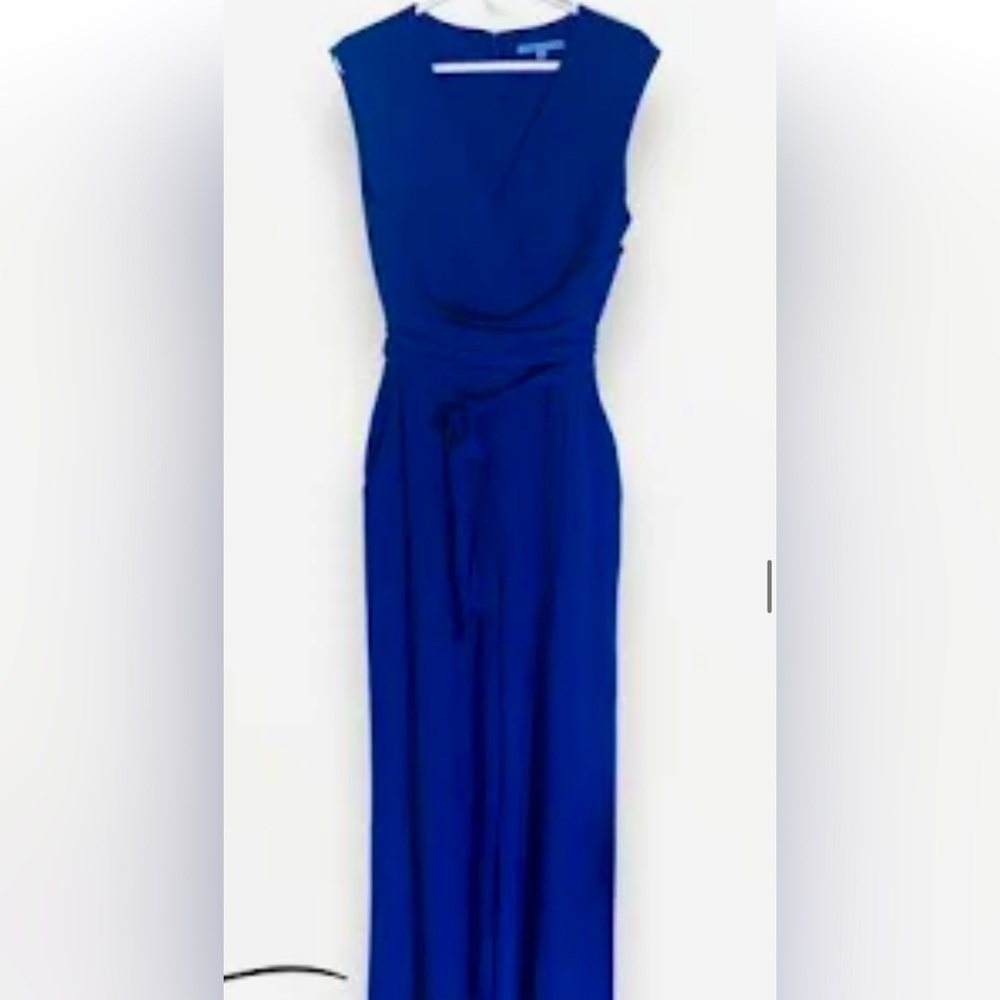 EUC worn twice! Antonio Melani sz 6 beautiful royal blue jumpsuit, wedding wear!